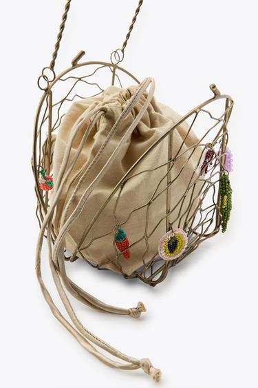 METAL MULTI-CHARM BAG - Bronze by Zara - Image 6