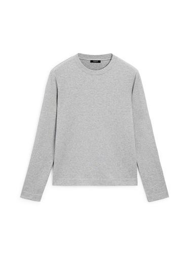 Zara 100% cotton interlock long sleeve T-shirt - Gray / Beige