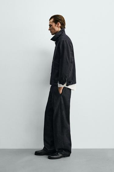 BARREL FIT DENIM CHINOS - Indigo by Zara