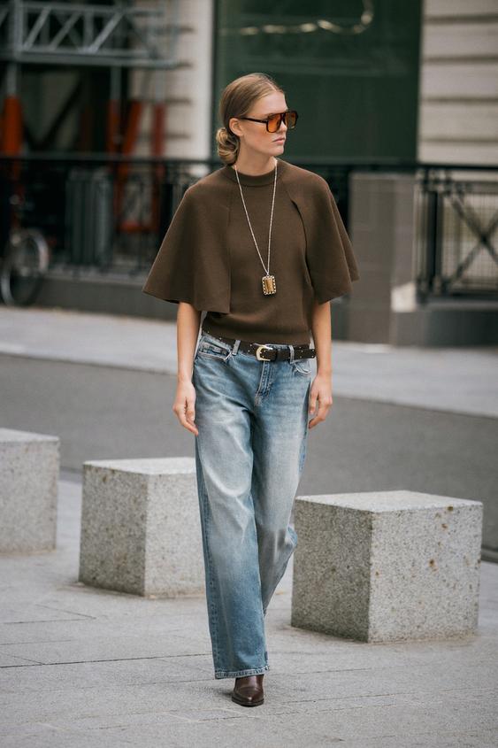 PULL EN MAILLE MANCHES CAPE