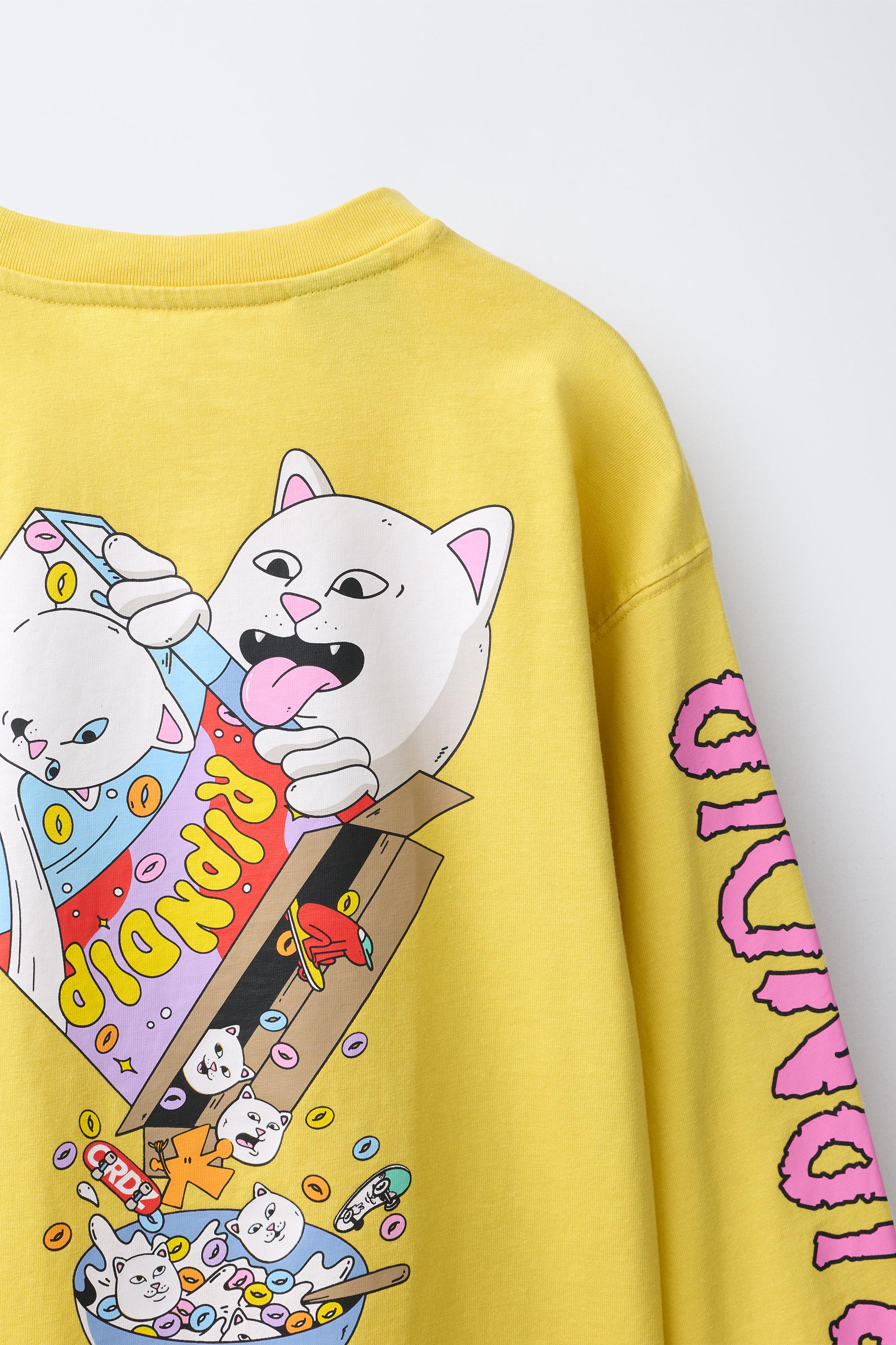 RIPNDIP x ZARA Kids Logo Print T-Shirt — view 4