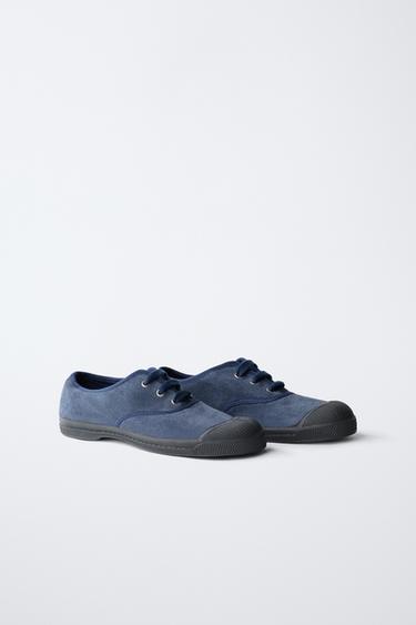 LEATHER PLIMSOLLS BENSIMON ® X ZARA - Blue by Zara - Image 1