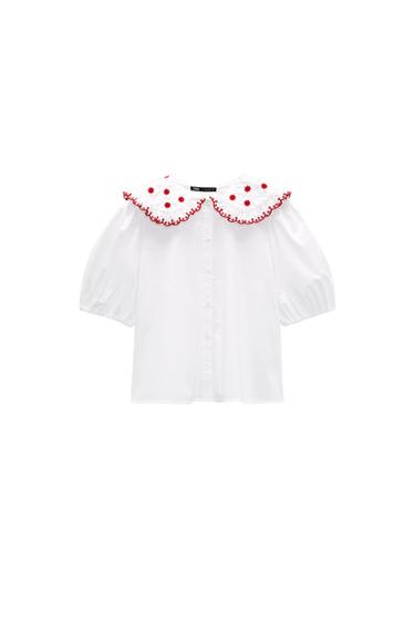 CAMISA POPELÍN BORDADOS