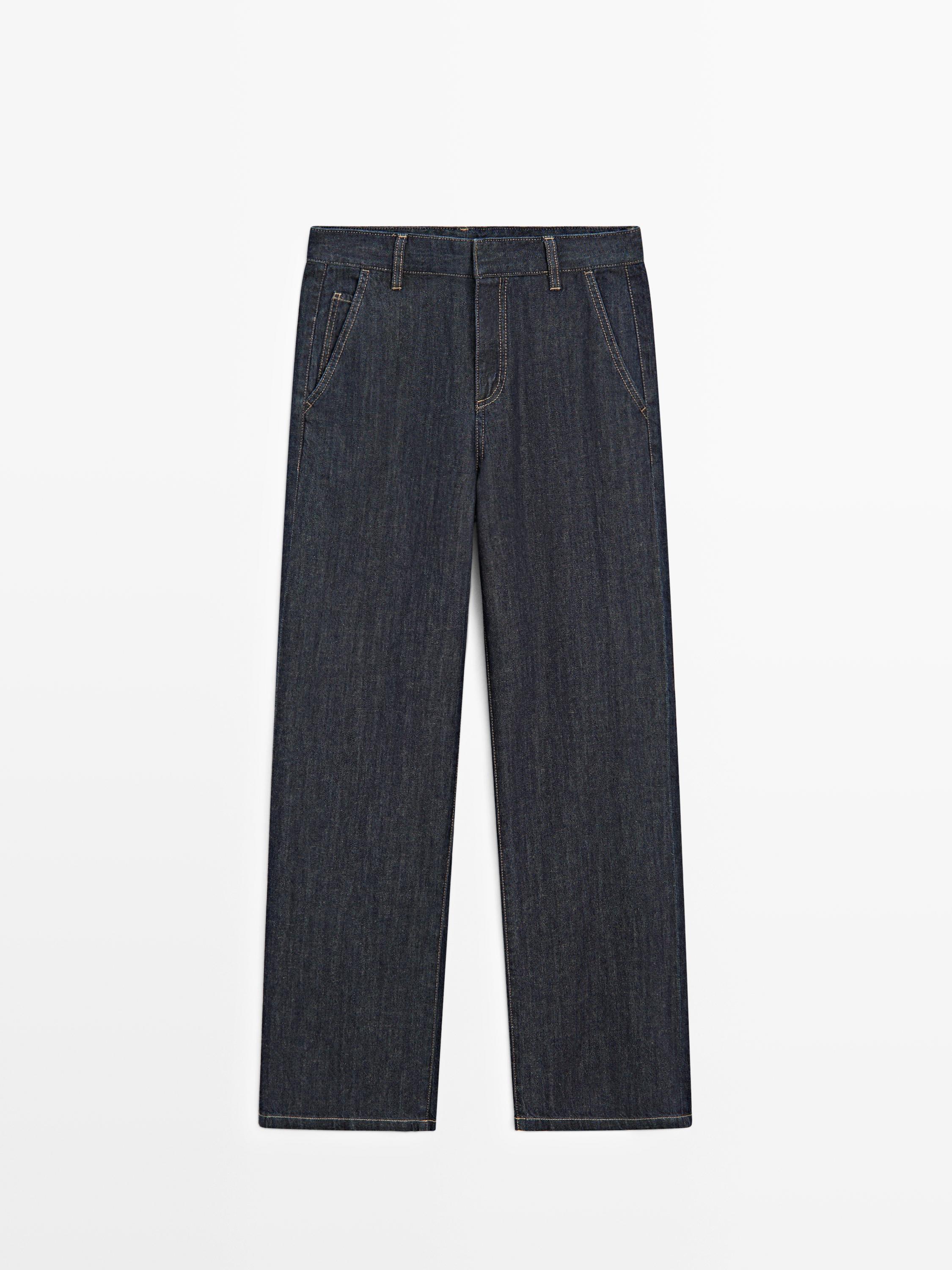 Loose straight-leg jeans