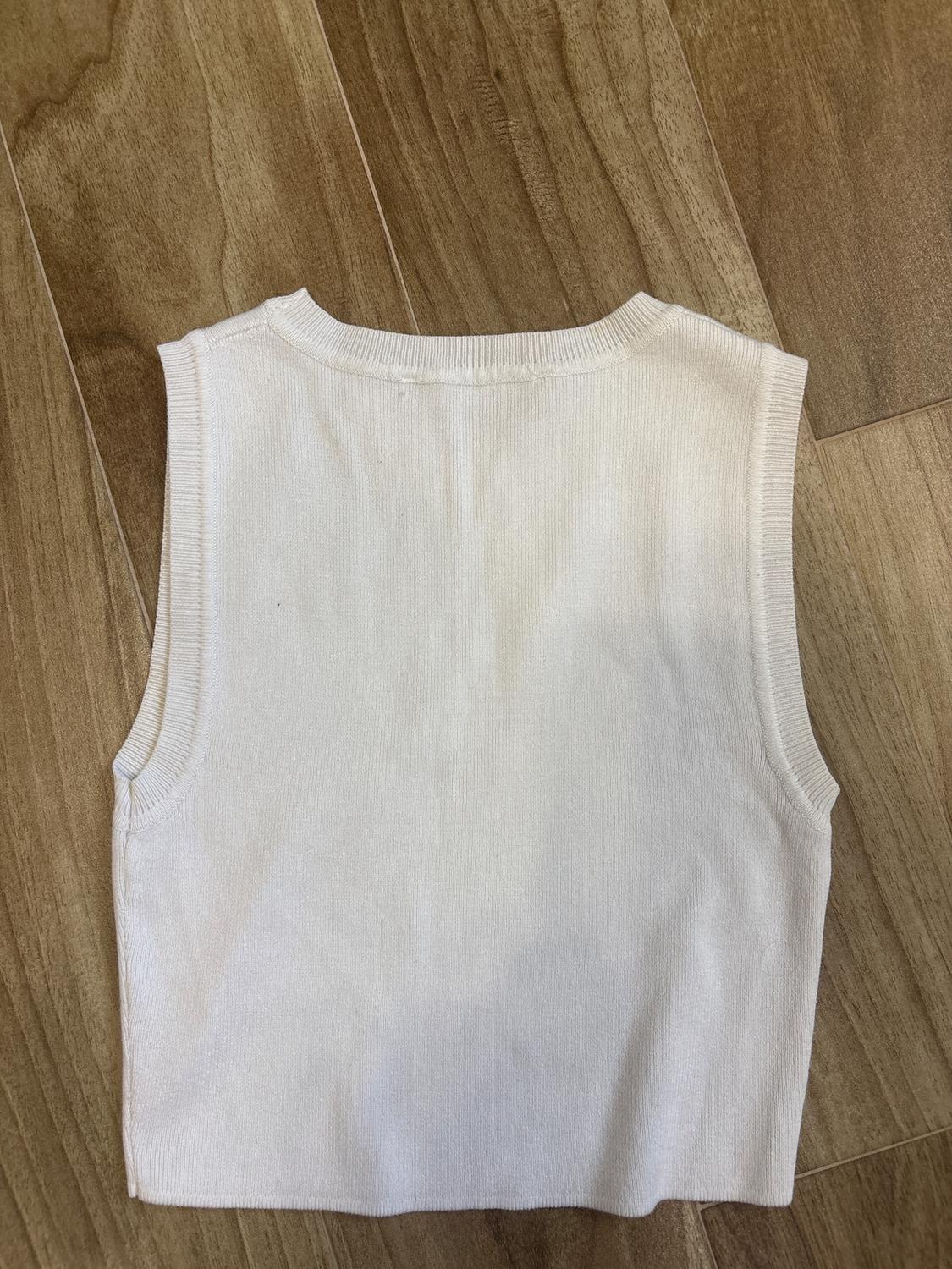 BASIC CROPPED KNIT TOP - Image 3