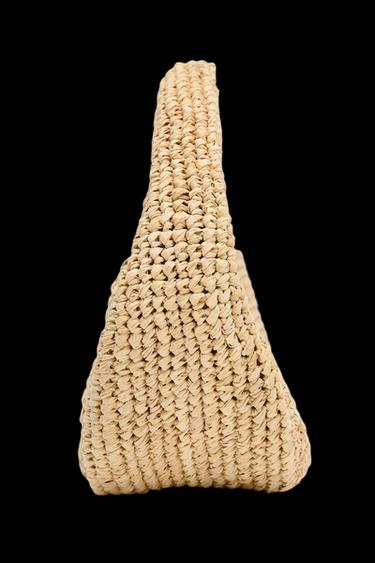 RAFFIA HANDBAG - Light beige by Zara - Image 2