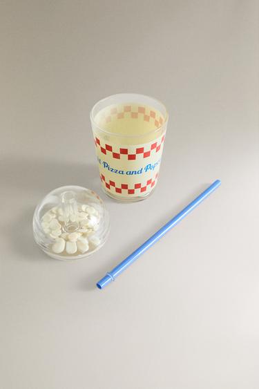 VERRE PAILLE ENFANT PIZZA - Multicolore de Zara - Image 1