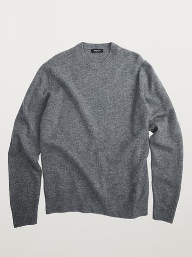 Jersey punto cuello redondo mezcla lana - Gris antracita de Zara