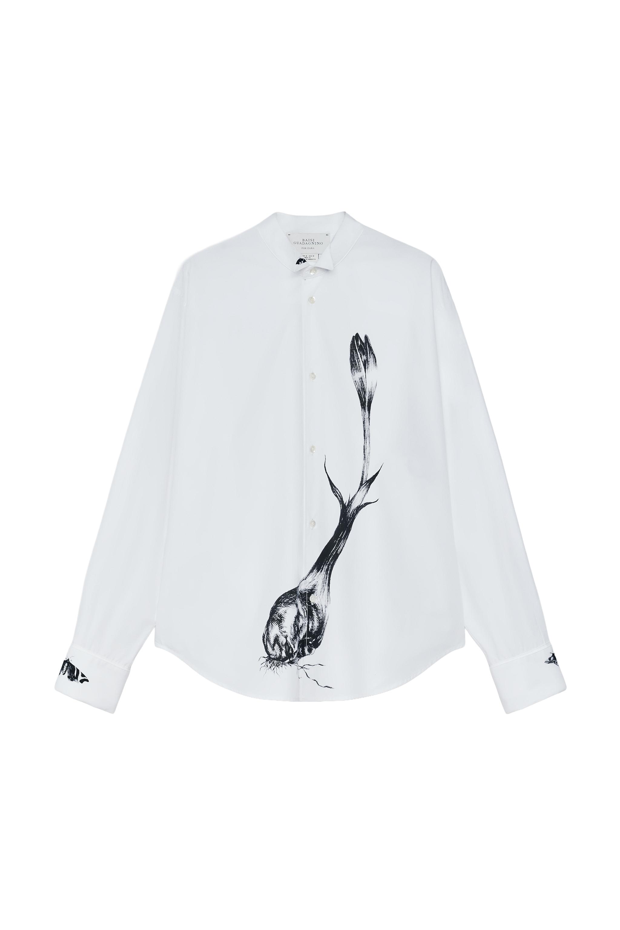CHEMISE SMOKING IMPRIMÉS CONTRASTE