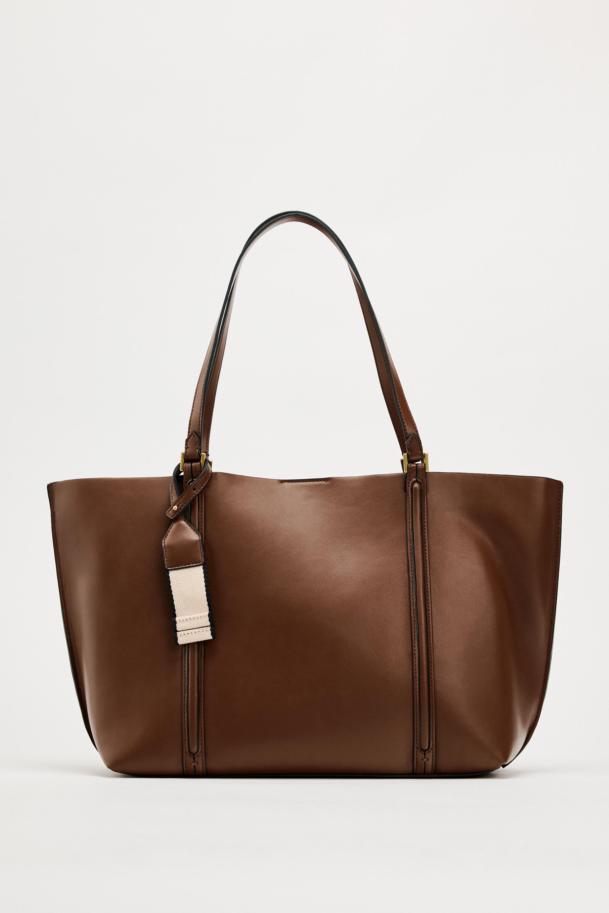 Quilted tote sale bag zara