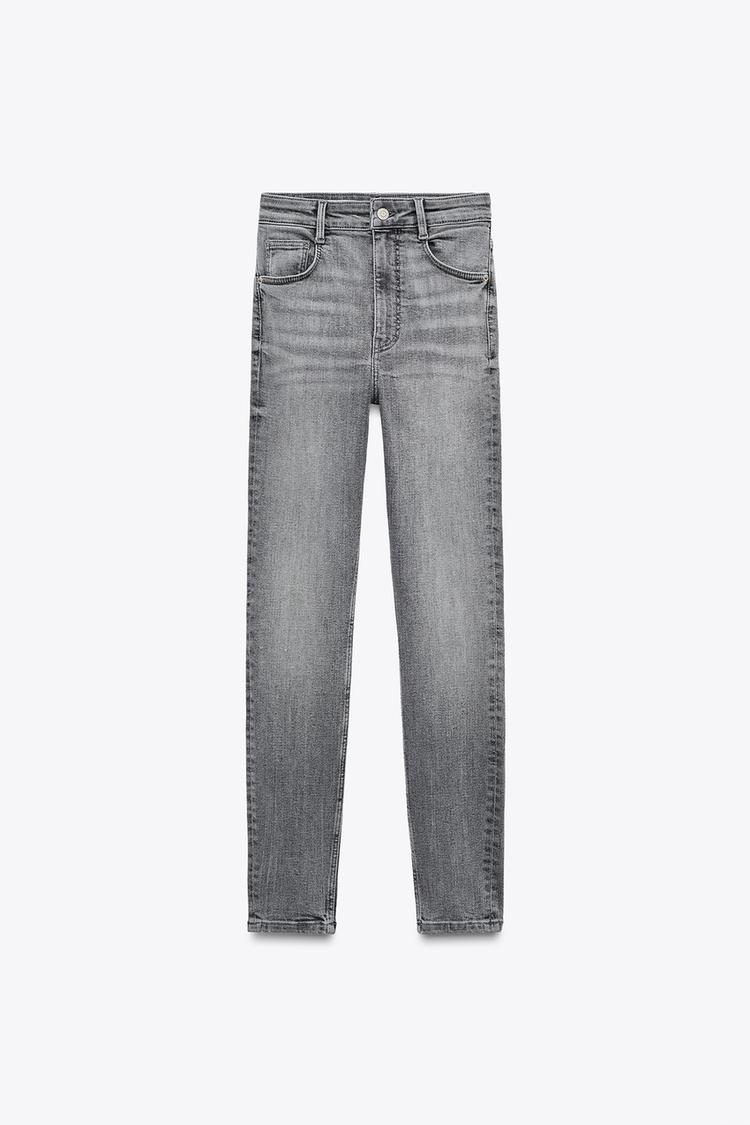 Pantalón Only Mujer Jeans ZARA High Waist Skinny Mujer Negros