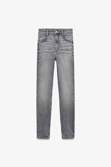 TRF SCULPT HIGH-WAIST SKINNY JEANS - Light grey by Zara