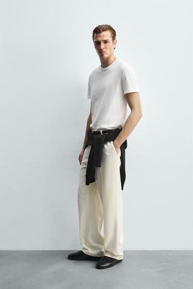 SOFT RELAXED FIT T-SHIRT - White by Zara - Image 3