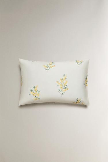 TAIE D’OREILLER SATIN MIMOSAS - Blanc cassé de Zara - Image 3