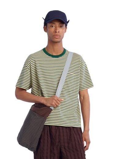 STRIPED CROPPED FIT T-SHIRT - Greenish by Zara