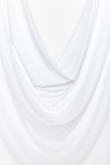 FLOWING DRAPED TOP - White by Zara - Image 6
