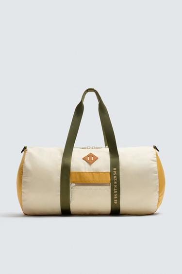BOLSO DE VIAJE CONTRASTE - Blanco Hueso de Zara