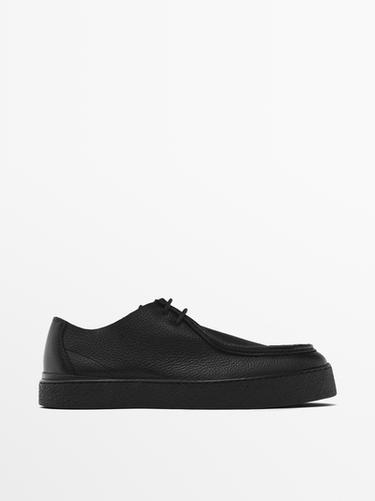 Zara Soft leather shoes - Black - Image 0