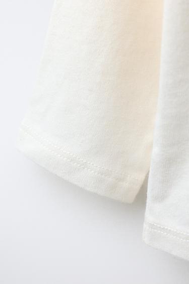 SOFT PENGUIN T-SHIRT - Ecru by Zara - Image 3