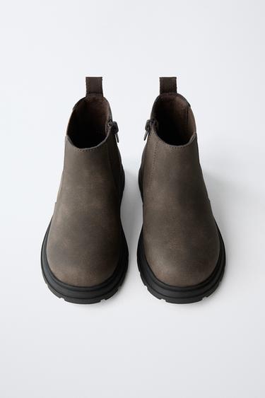 FLORAL CHELSEA BOOTS - Brown by Zara - Image 4