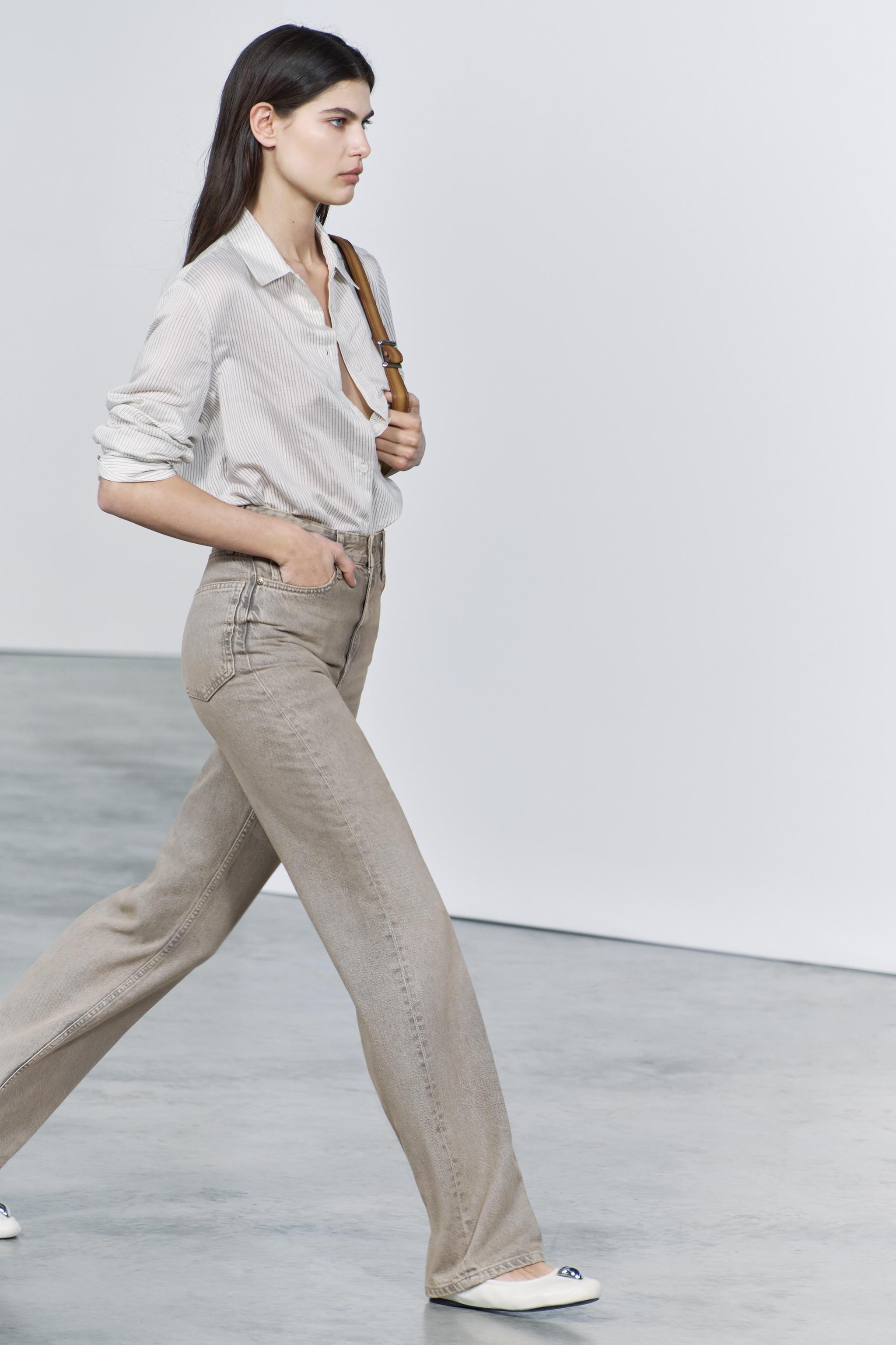 Las mejores ofertas en Pantalones beige Zara para Mujeres