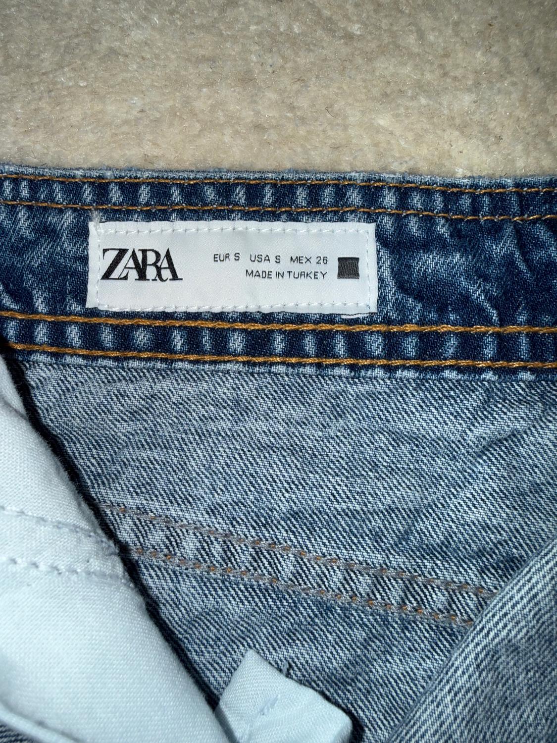 DARK DENIM CROSSOVER SKIRT - Image 3