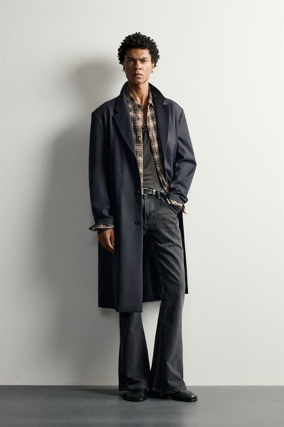 GEHROCK IN RELAXED FIT MIT WOLLE - Marineblau von Zara - Bild 0