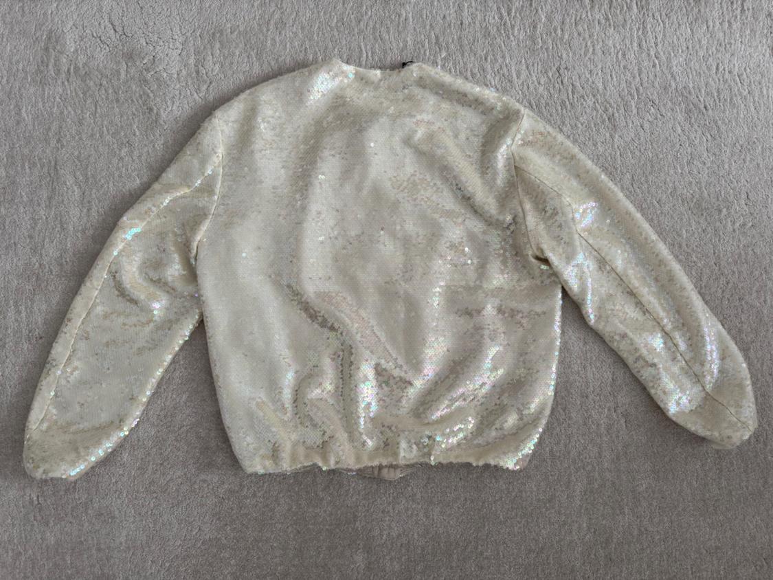 SEQUIN BOMBER JACKET - Image 2