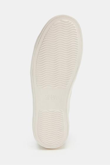 ANIMAL PRINT SNEAKERS - Ecru White by Zara - Image 4