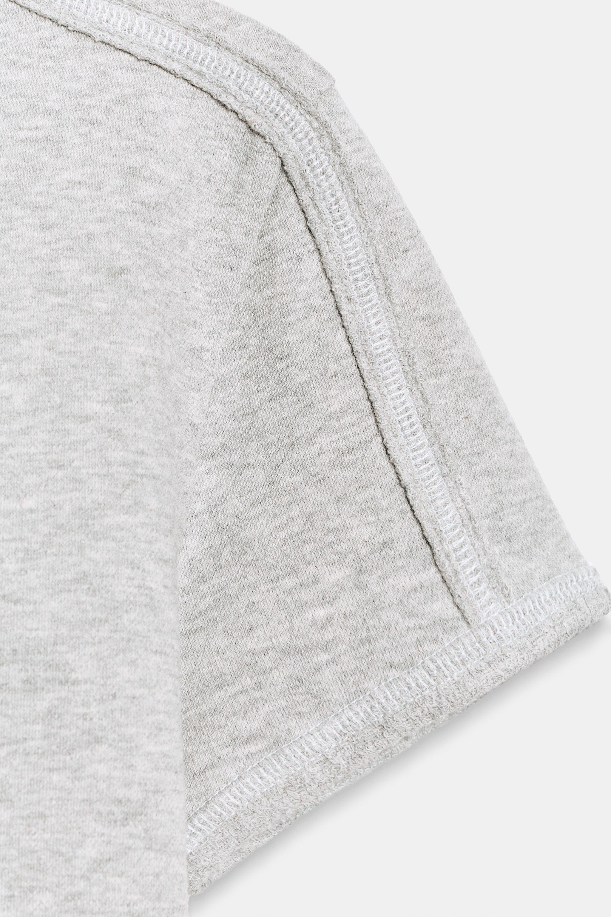 Женские футболки Zara CONTRAST T-SHIRT — фото 9