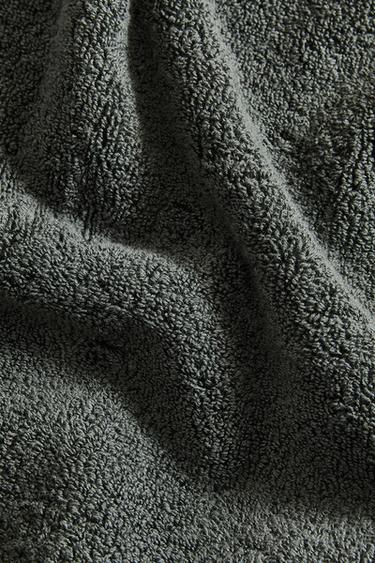 JEDNOFAREBNÁ FROTÉ OSUŠKA - Tmavá zelená zn. Zara