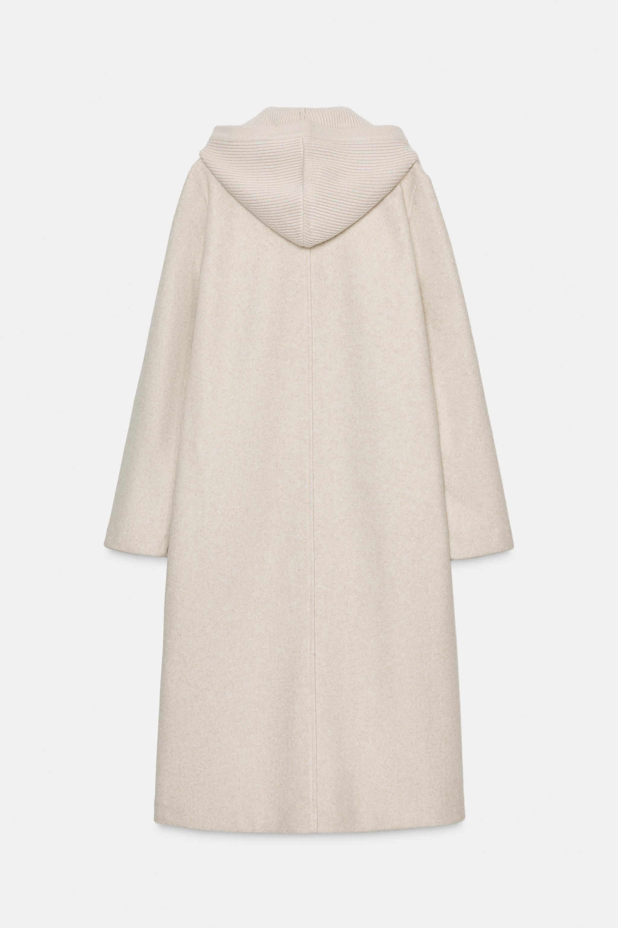 ソフトフード付きコート - ライトサンド | ZARA Japan / 日本