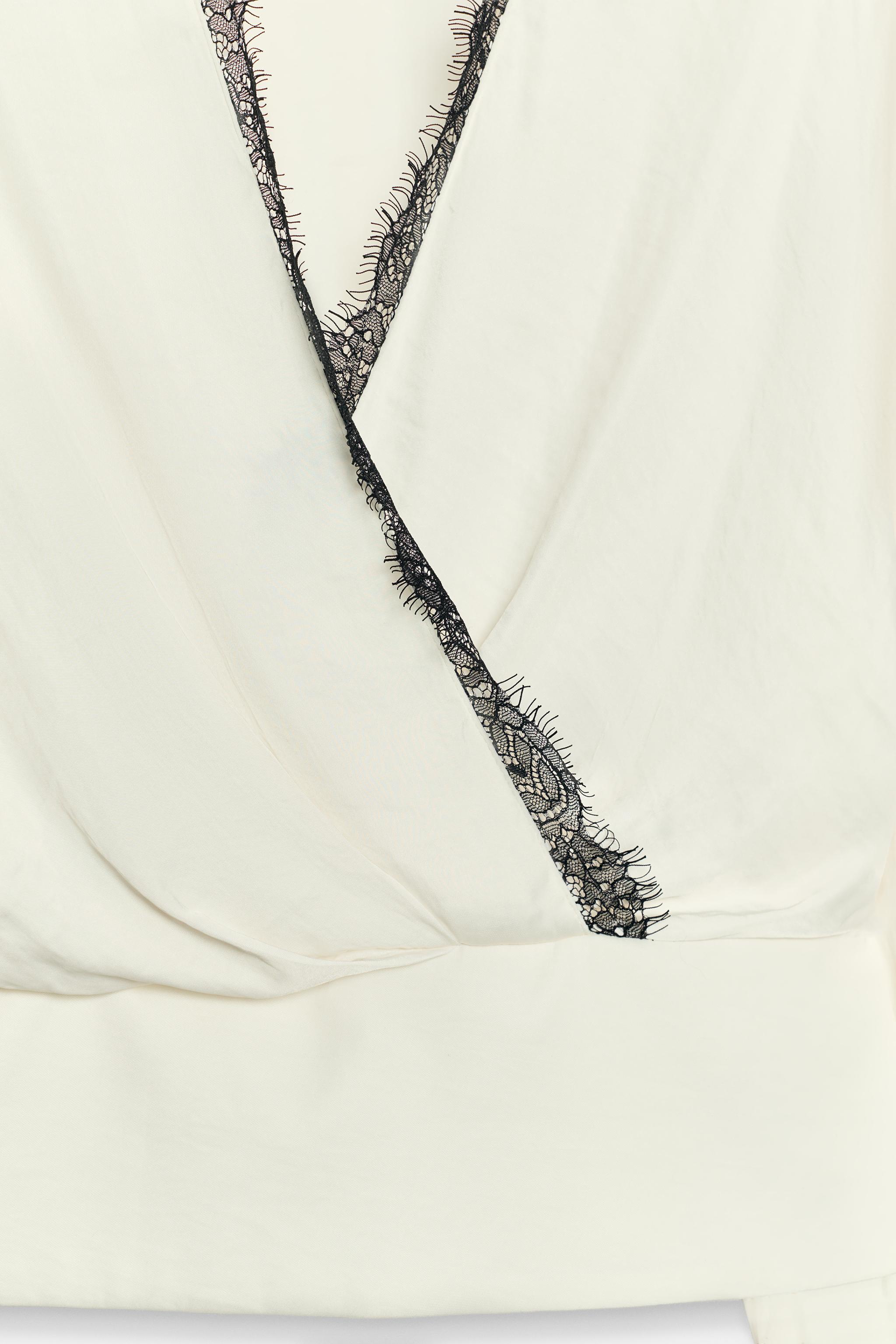 SATIN LACE BLOUSE