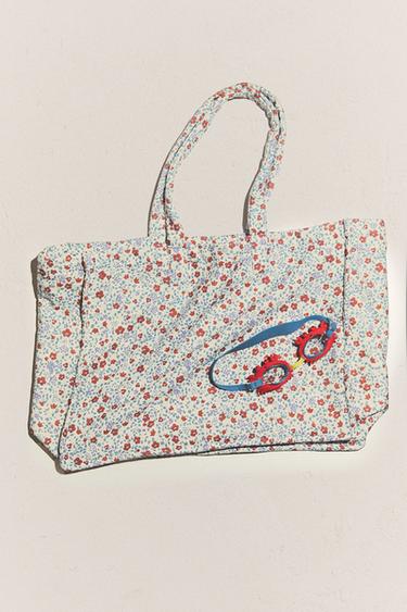 FLORAL COTTON BEACH BAG - Sand by Zara - Image 4