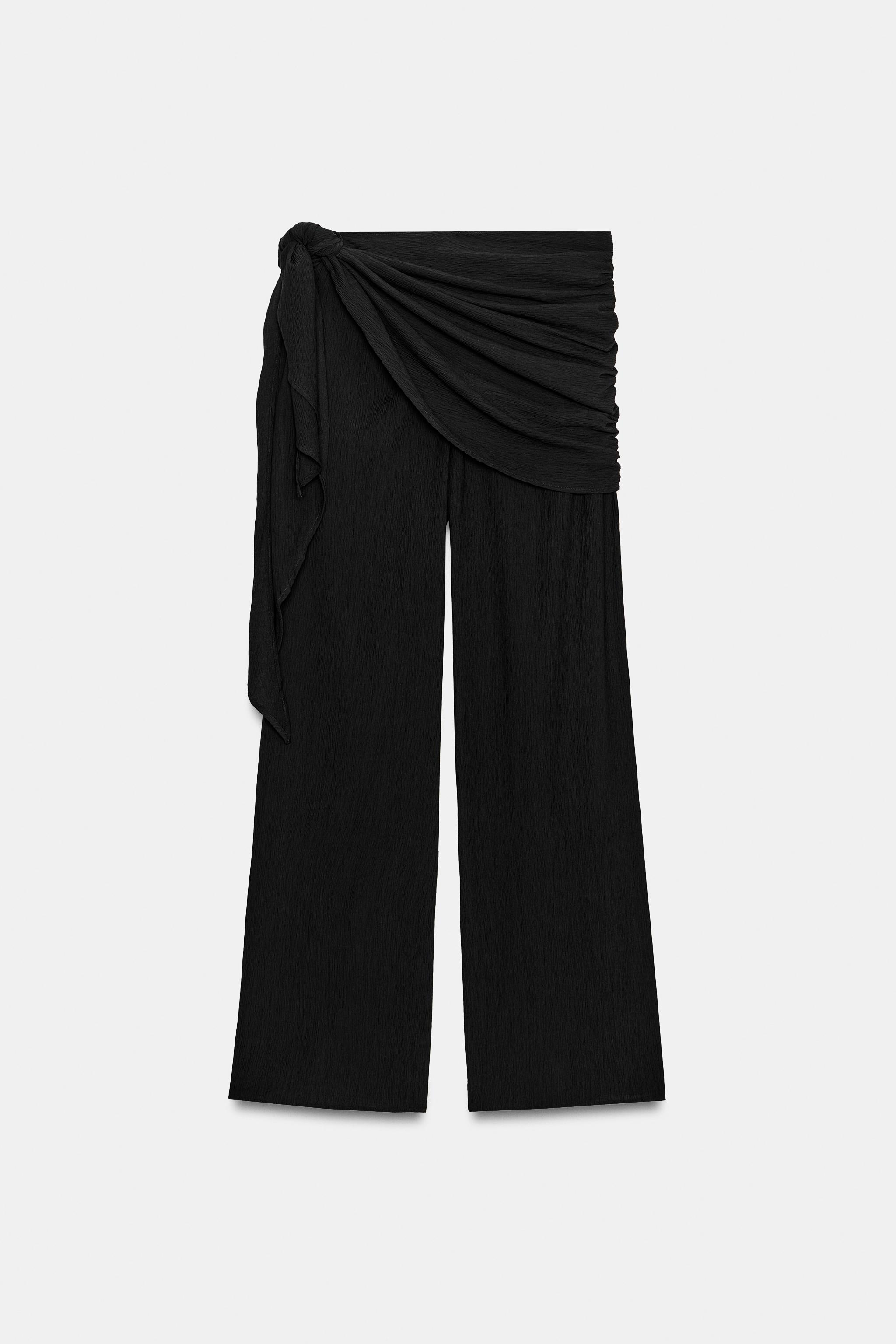 GENİŞ PAÇA EŞARP PANTOLON