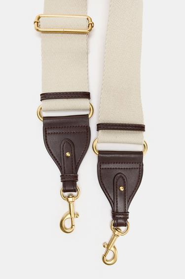 CROSSBODY BAG STRAP - Burgundy Red by Zara