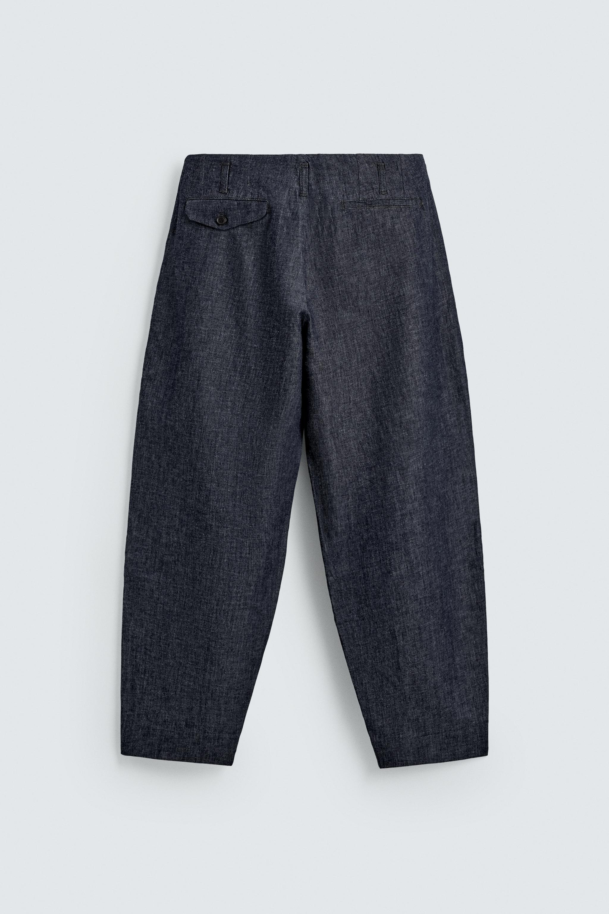BALLOON FIT PLEATED PANTS
