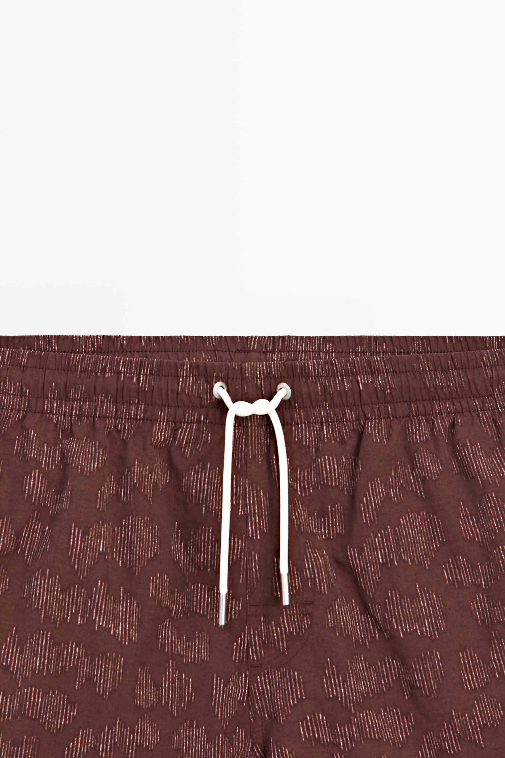 Printed swimming trunks