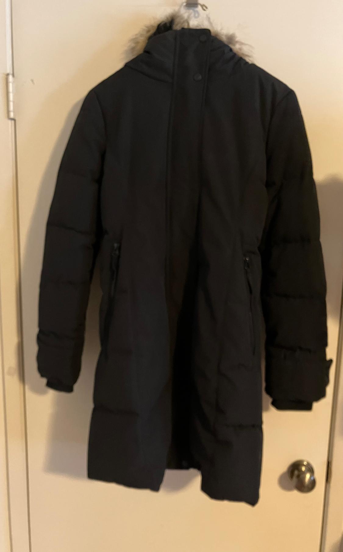 NWT ZARA WOMENS WATER REPELLENT LONG PADDED PARKA BLACK SIZE XS - Image 5