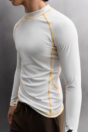 T-SHIRT DE SURF UPF40+ À MANCHES LONGUES - Blanc de Zara - Image 6