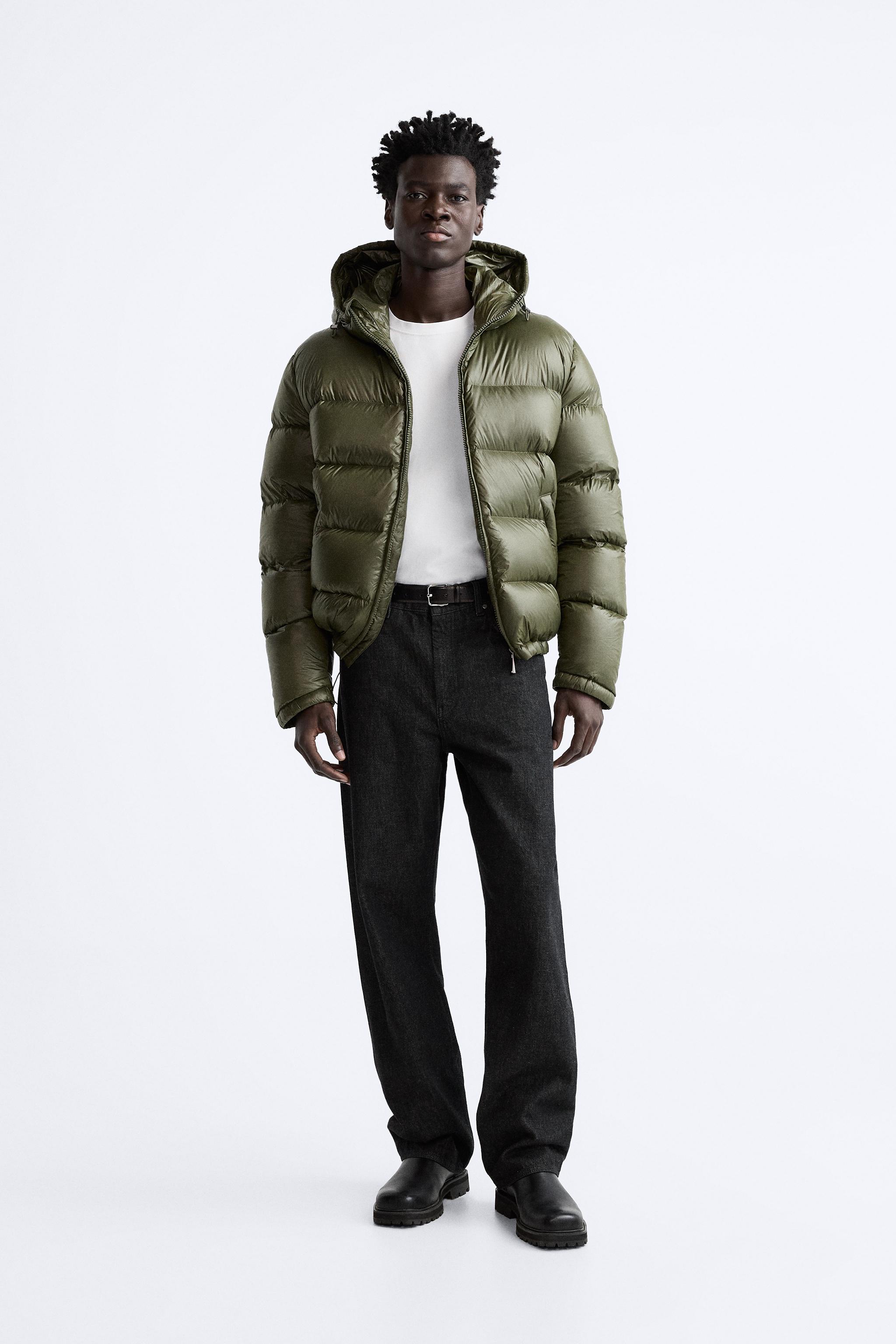 100% FEATHER FILL PUFFER JACKET - Black | ZARA United States