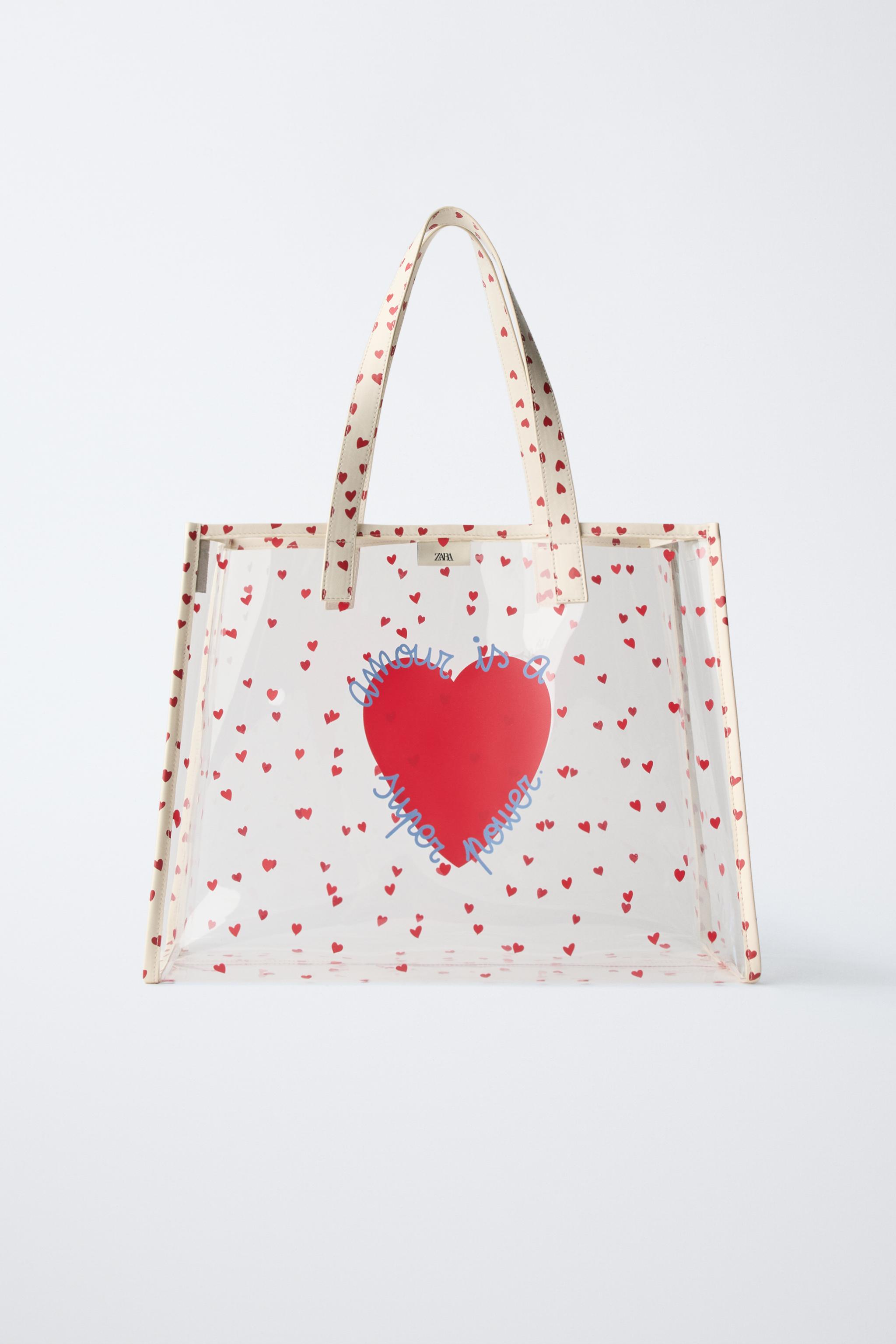VALENTINE'S DAY SHOPPER BAG - Red | ZARA United States