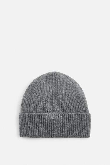 CASHMERE KNIT BEANIE - Grey by Zara