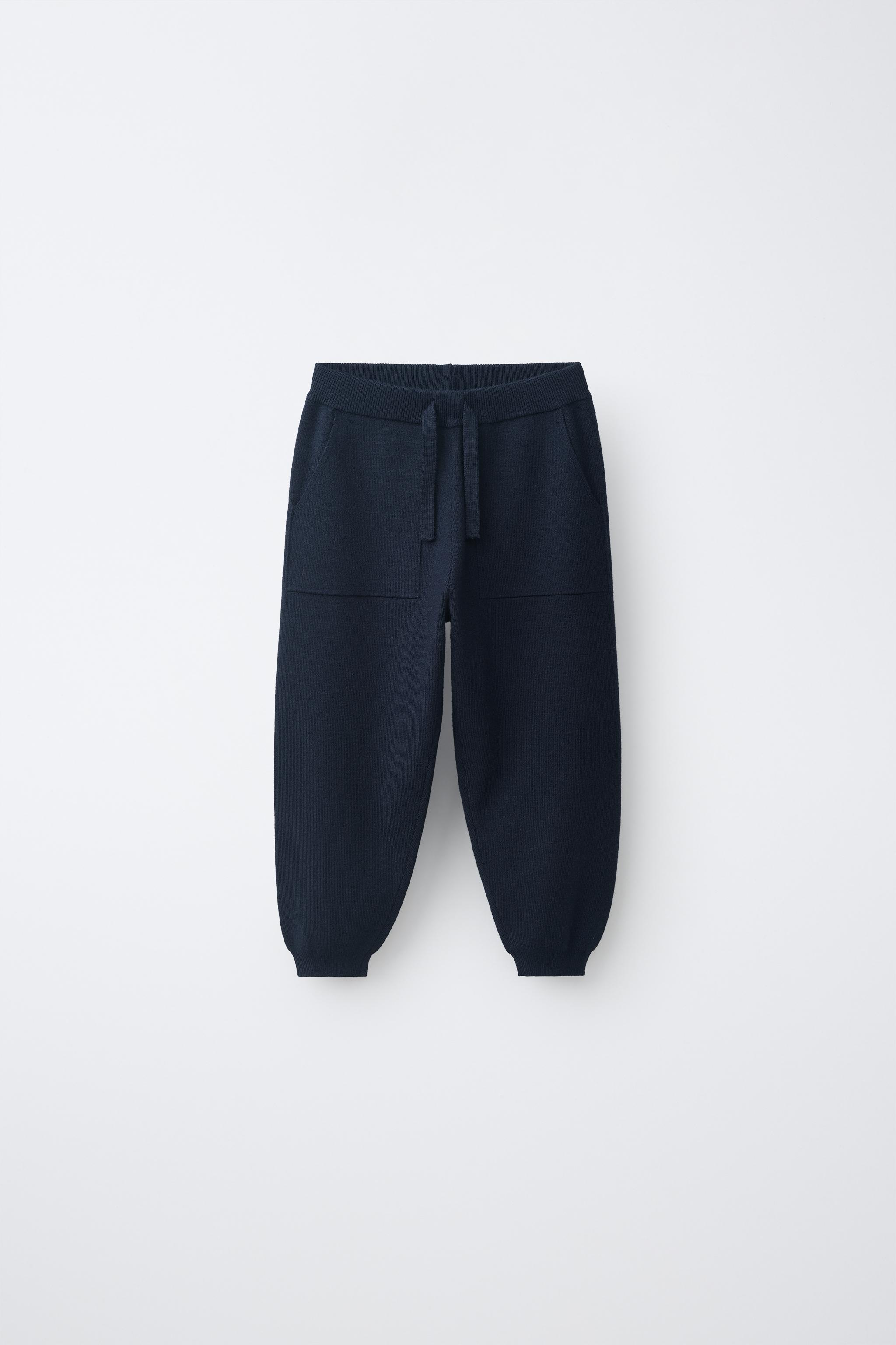 KNIT JOGGER PANTS - Dark navy | ZARA Canada