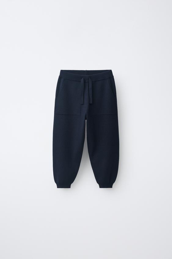KNIT JOGGERS - Dark navy de Zara - Imagen 0