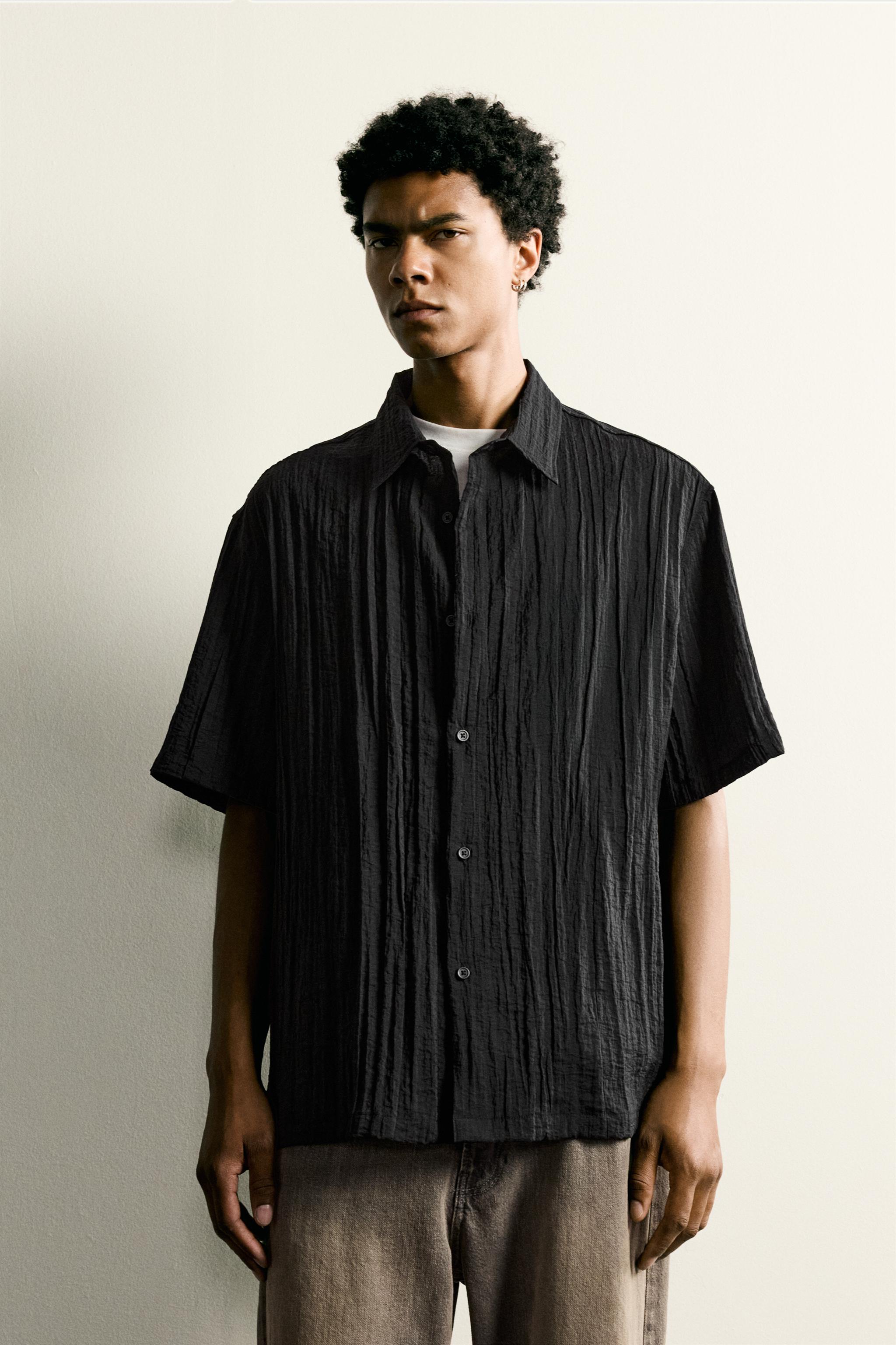 RELAXED FIT TEXTURED SHIRT