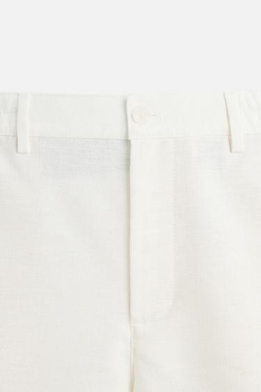 BERMUDA COUPE DÉCONTRACTÉE - Blanc de Zara - Image 8