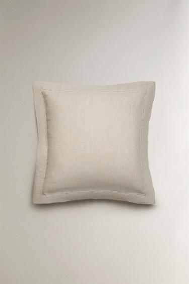 TAIE D’OREILLER CHANVRE (175 G/M²) - Beige clair de Zara - Image 1