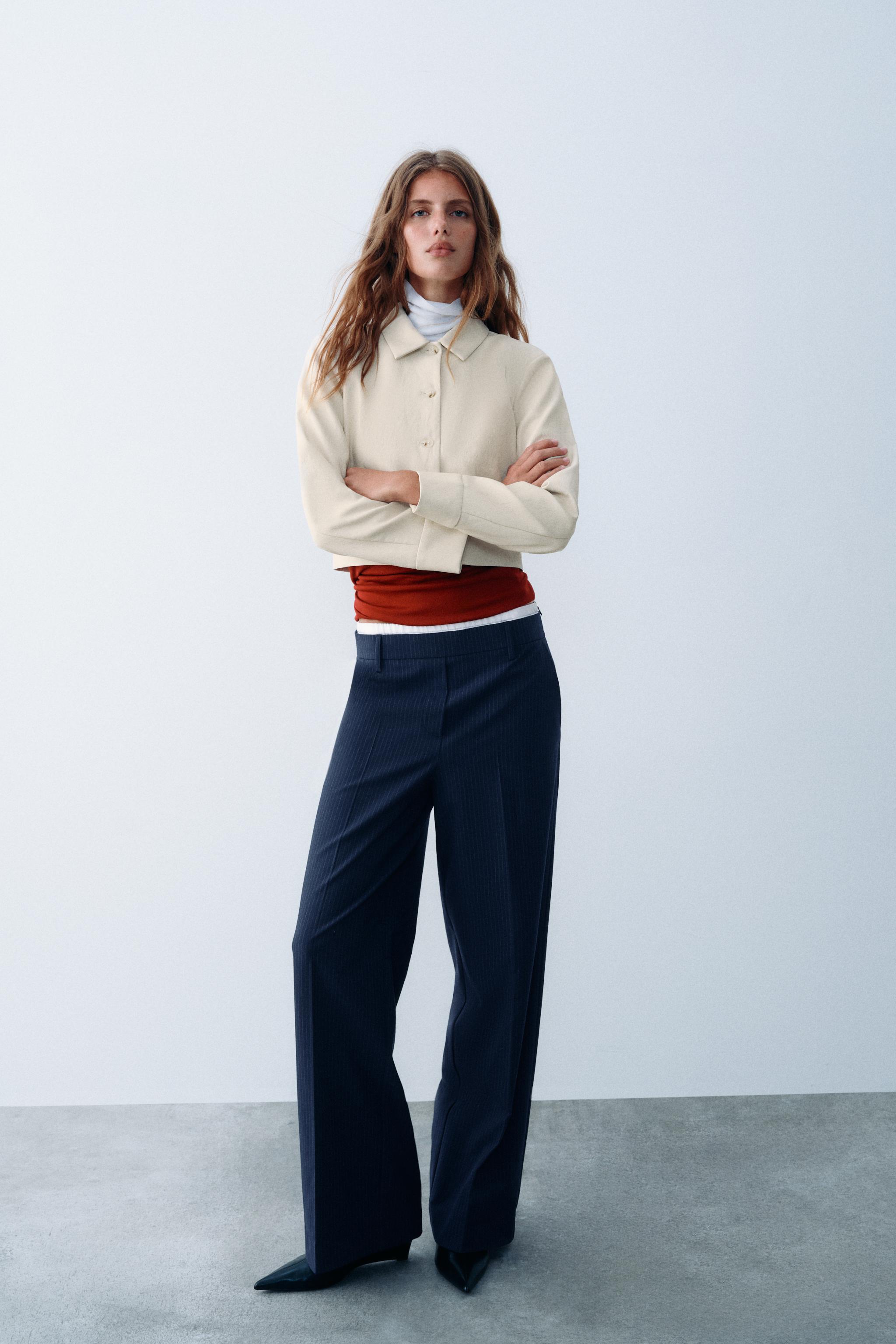 Zara Çift Belli Geniş Paça Pantolon