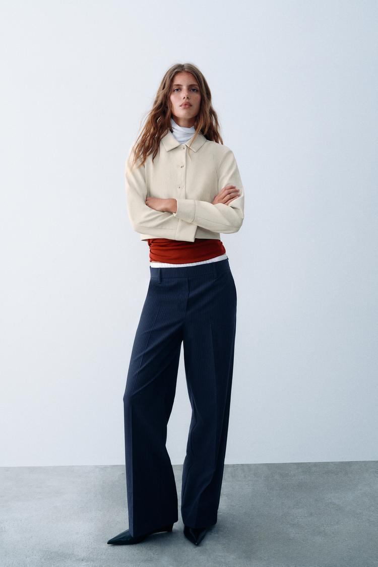 WIDE-LEG TROUSERS WITH DOUBLE WAIST